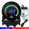 Auto 2" 52MM Digital 0-120PSI Oil Pressure Gauge with Sensor 1/8 NPT Smoked Lens Oil Press Meter Car Gauge for Gasoline Car 12V