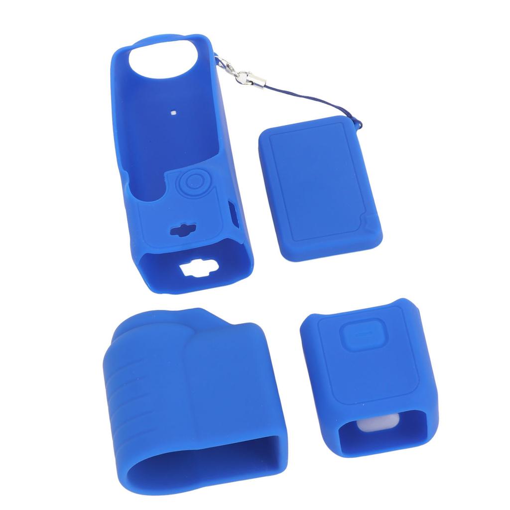 4 in 1 Protective Case Cover for 3 Silicone Screen Lens Protector Sleeve Action Camera Accessories Set with Lanyard