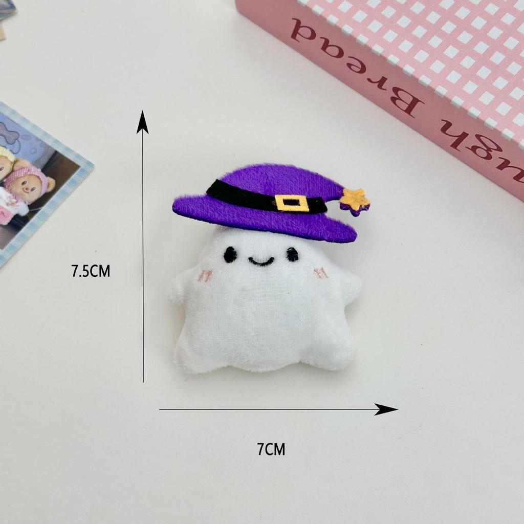 Cute White Ghost Plush Bag Pendant Keychain Doll