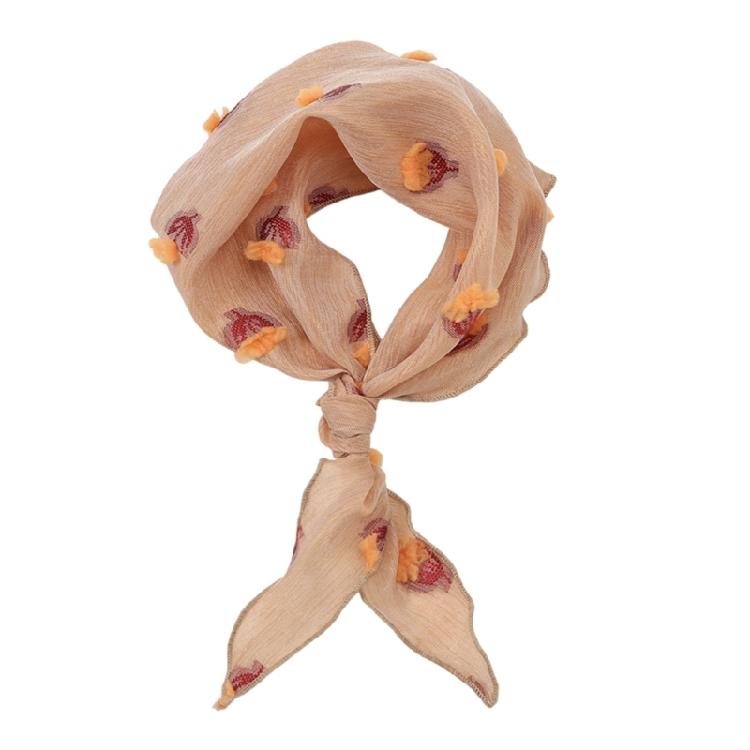 Lightweight Silk Triangular Kerchief Breathable Comfortabel Thin Scarf Lace Headscarf for Women Offer Comfort Fashion