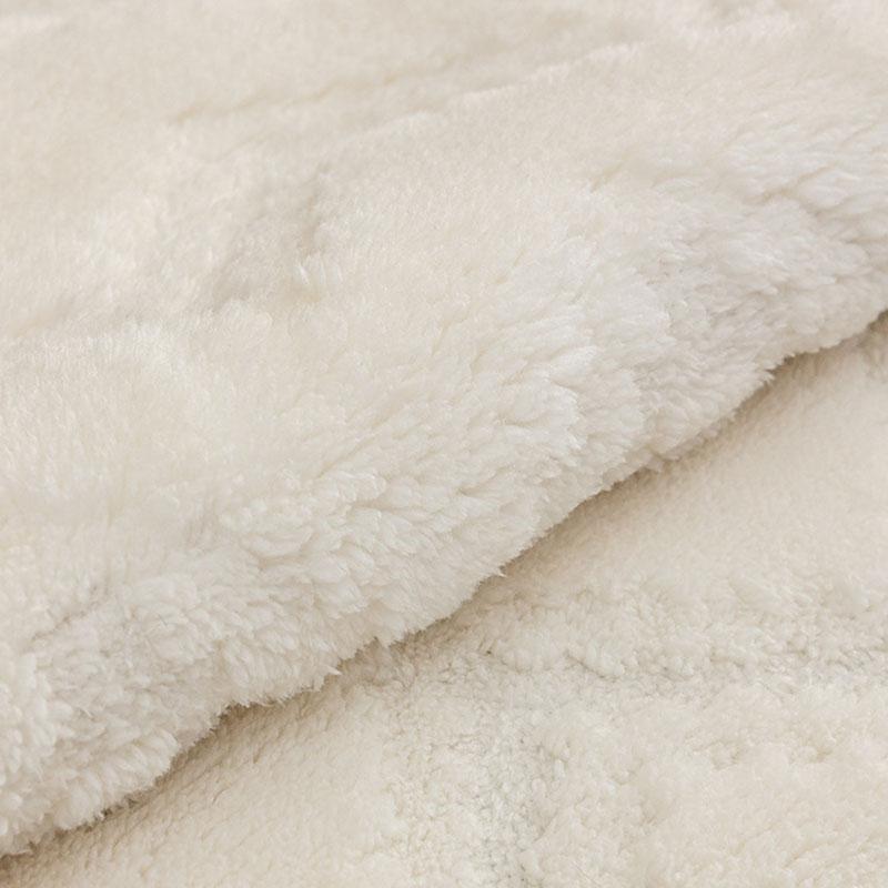French Solid Wavy Jacquard Sofa Cushion Cozy Thick Plush Couch Slipcover For Living Room Soft Dustproof Anti-Slip Protector
