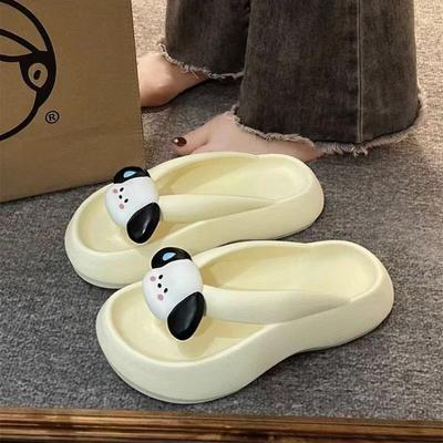 Chanclas de verano con plataforma para aumentar la altura, zapatillas de exterior para mujer, sandalias de moda, zapatillas frescas antideslizantes para la playa