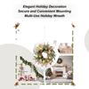 Christmas Door Wreath Artificial Home Decor Golden Ball Pine Front Door Wreath For Wall Fireplace Bedroom Living Room Office