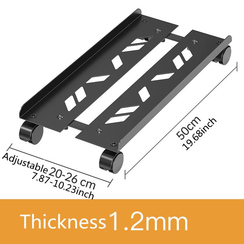 Computer Tower Stand Fits Most PC for Home Office,Mobile CPU Stand, Steel PC Tower Stand CPU Holder with Rolling Caster Wheels