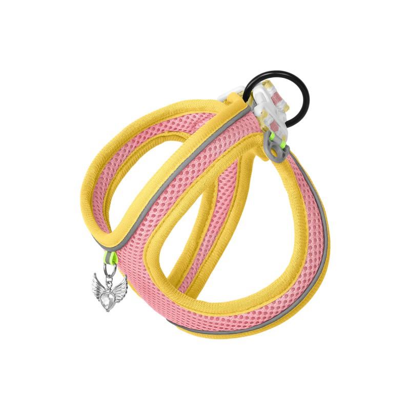 Adjustable Dog Harness Vest With Reflective Stripes Breathable Mesh Small Dogs Like Schnauzer Bichon Frise Outdoor Walking