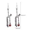 Gothic Festive Dancing Skeletons Dangle Earring Halloween Horror Skull Personality Hip for Pop Earring for Women Girl Gi