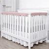 Baby Crib Bumper Pads 3 Pcs Bumper, Soft Cotton Breathable Sleep Barrier Child Safety Strip for Toddlers, Liner Edge Protector with Adjustable
