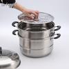 Lu Feng Lai 304 Edelstahl 3-Lagen Dampfgarer