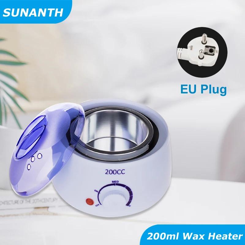 200ml Wax Heater Warmer Machine For Hair Removal Depilation Wax Dipping Epilator Paraffin Pot and Wood Sticks Kit