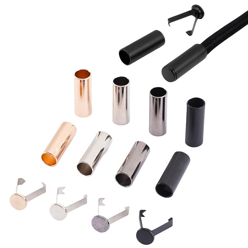 10/20 Sets Doe-het-zelf Tas Schoenen Kleding Lanyard Accessoires Metalen Touwuiteinden Stopper Knop Koorduiteinde Sluitkap Ophangbel Gesp