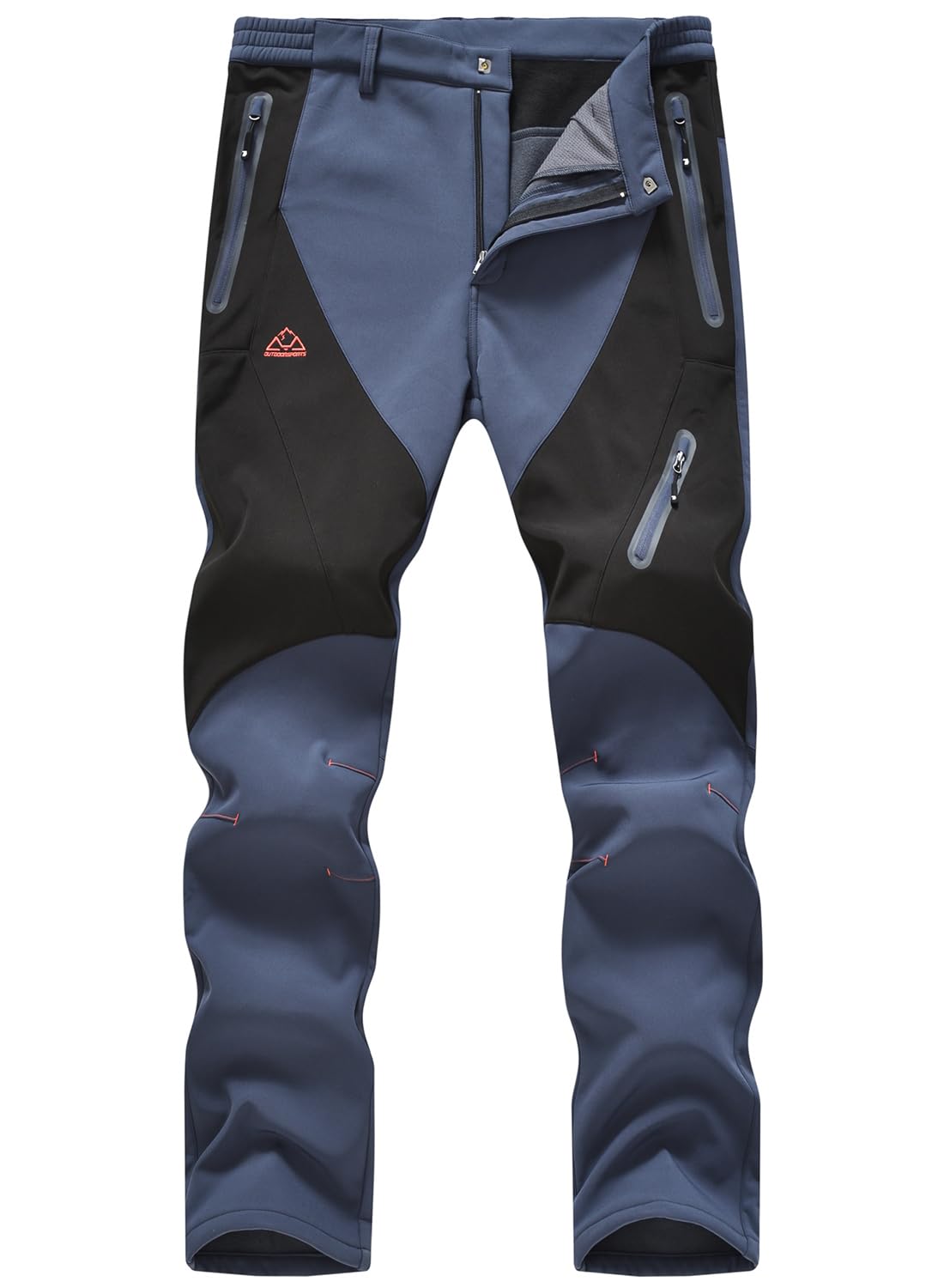 

Gopuune Hiking Outdoor Climbing Pants for Cold and Abrasion Resistance for Fall and Winter Size Men s Fleece-Lined Pants, Windproof, Water-Repellent,