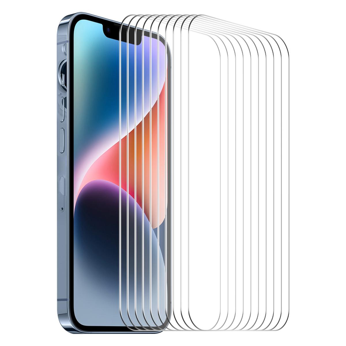 

ENKAY HAT PRINCE 10 шт 0,26 мм Захисна плівка для екрана для iPhone 15, 9H 2.5D Захист від відбитків пальців Плівка з високоалюмосилікатного скла Type A