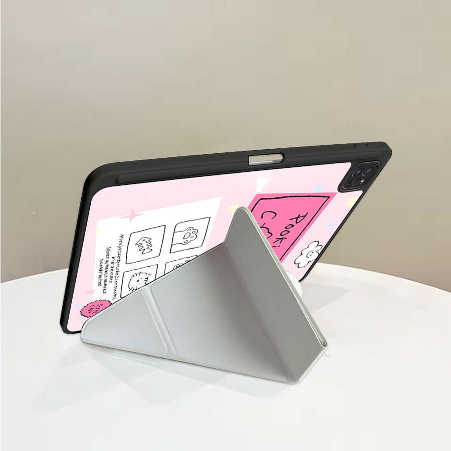 Line Cat Holder Cover Tablet Case For iPad Air 4 5 M3 M2 1 2 M4 11inch Pro 2025 Pro 11th 10th 9th 8th 7th 12.9inch Mini 6 7
