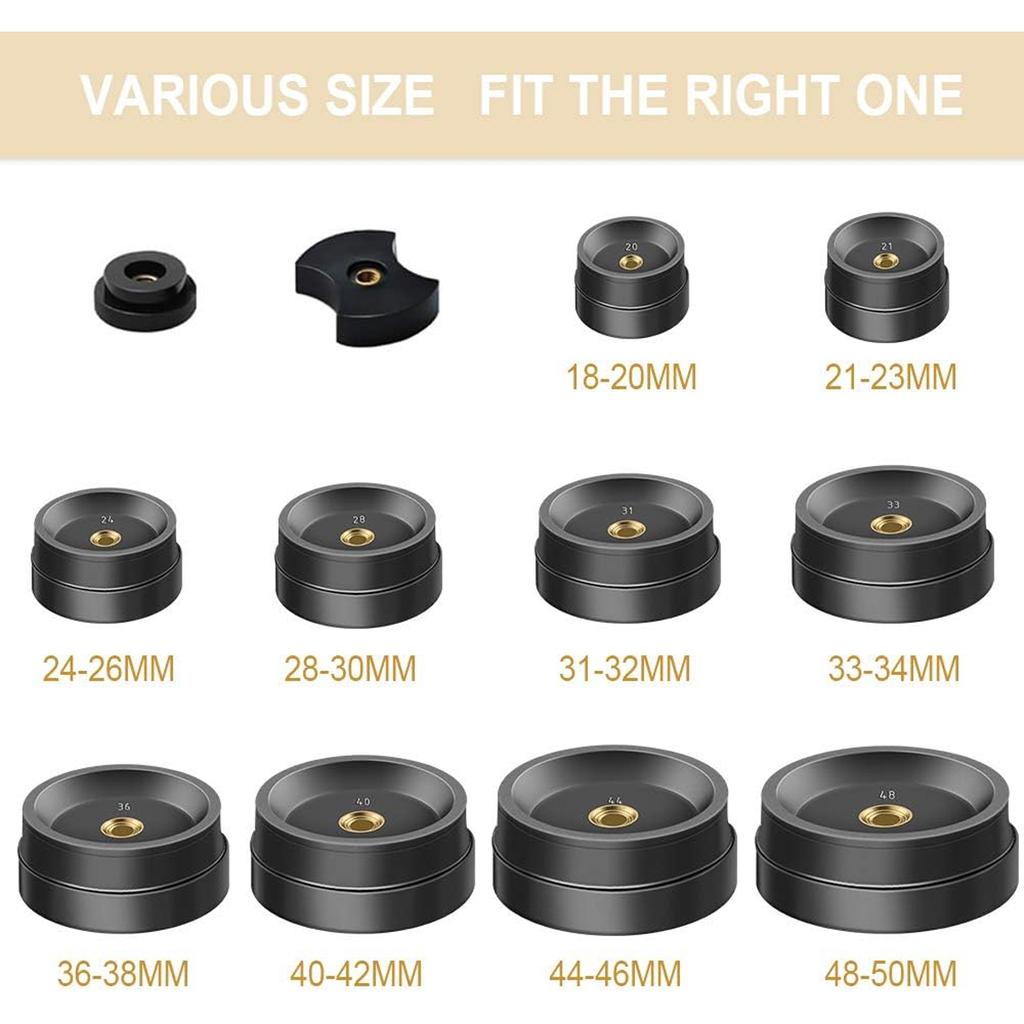 18Pcs Watch Press Tool With Watch Battery Replacement Tool Kit And Fitting Dies For Watch Back Remover Closer Repair And Batte