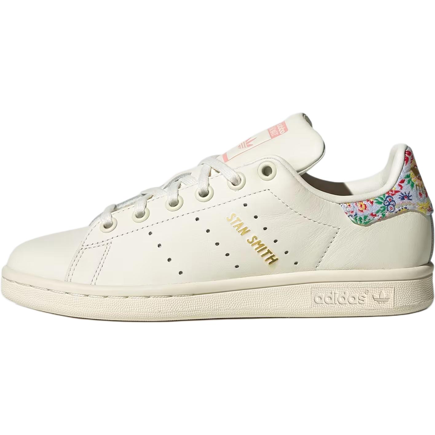 

Adidas Liberty London X Originals Stan Smith Кожа Ткань Удобные Универсальные Нескользящие Прочные Низкие Детские Кроссовки Детские Кроссовки Бежевый JH7559 38