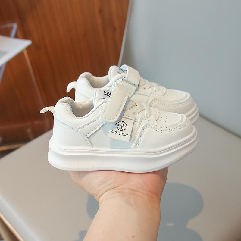 2025 Autumn Explosion Classmates Children's Casual Shoes Board Shoes Children's Sports Shoes Boys Korean Version Soft Sole Girls White Shoes