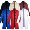 Halloween Cos Men's Cos Clothes Medieval Clothes Men's Jackets Trench Coat Medium and Long Retro Stand-up Collar