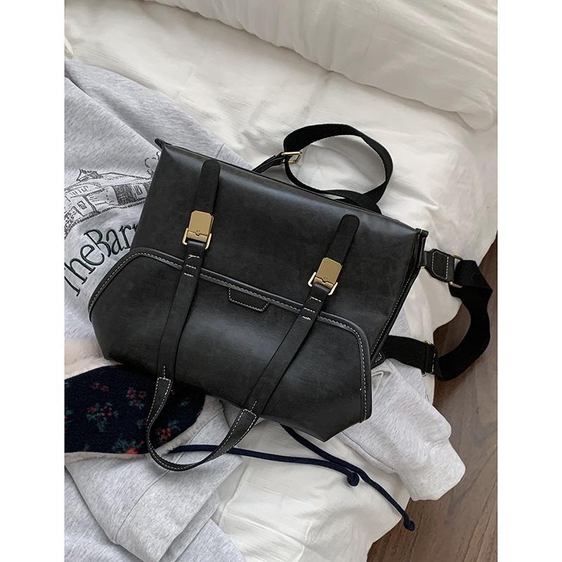 Retro and High-end Backpack, School-style Briefcase, Large-capacity Backpack