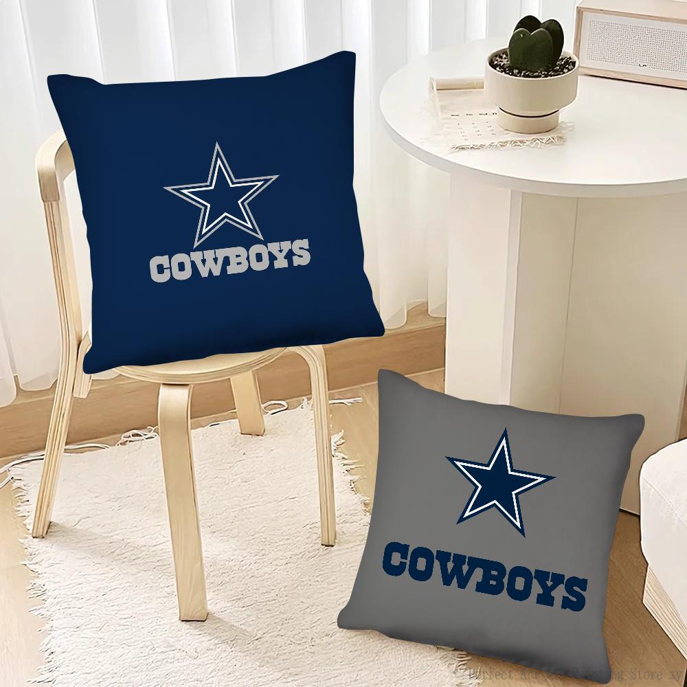 D-Dallas C-Cowboys Kissenbezug Modischer quadratischer Kissenbezug Schlafzimmer Sofa Zimmer Dekoration Freizeitkissenbezug