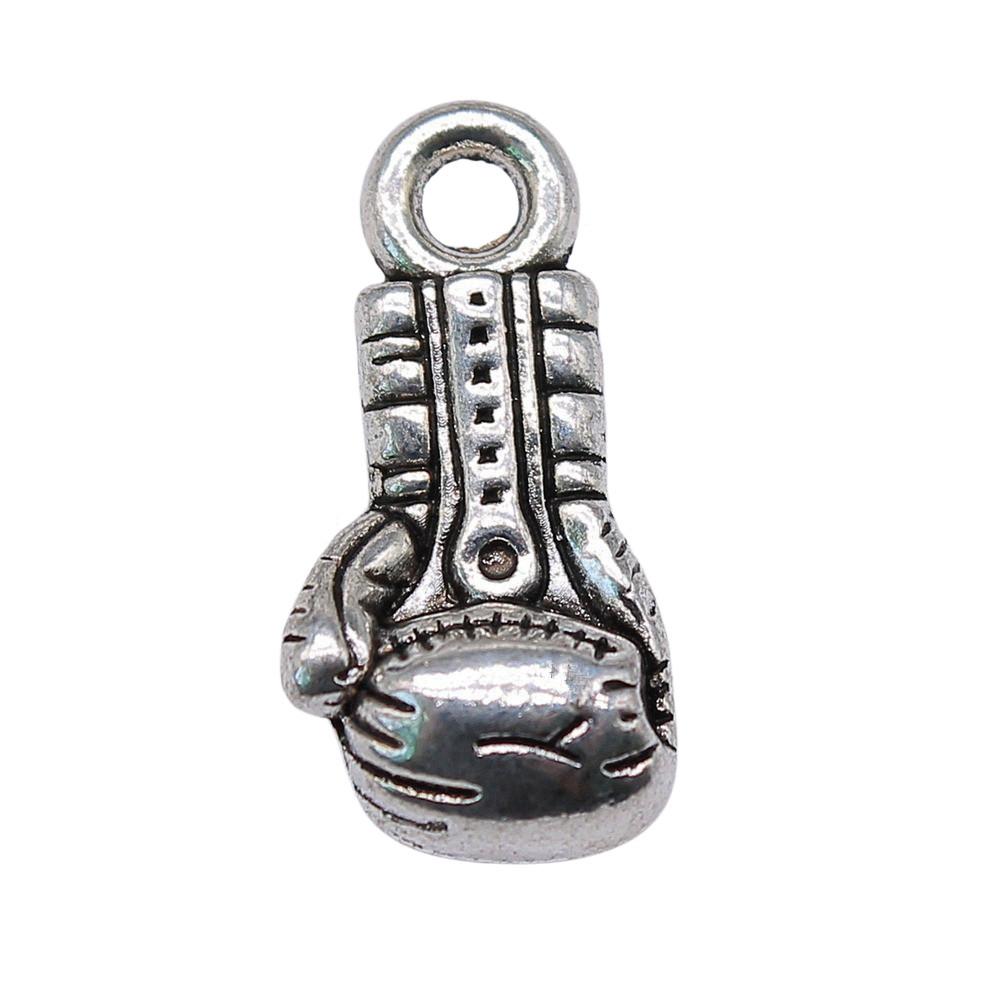 Boxing Glove Charms Multi Color Exercise Pendants For Sports Themed DIY Jewelry Accessories