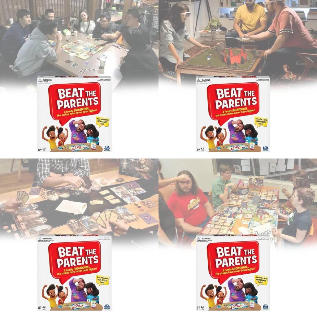 Fesselndes Spin Master Brettspiel Schlage deine Eltern Nur ein lustiges Kartenspiel-Erlebnis