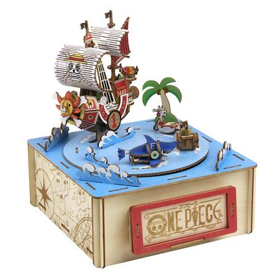 Kit de manualidades de bricolaje con rompecabezas 3D de madera con caja de música de una pieza que pueden disfrutar todos, desde estudiantes de primaria hasta adultos, juguete educativo para niños
