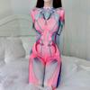 Cosplay Sexy Zentai Anzug Frau Overall Super Hero Zentai Kostüm Offener Schritt Bodysuit Outfit Catsuit Wetlook Fetisch
