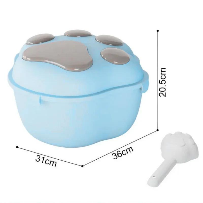 

Sealed Moisture-Proof Pet Food Box-Large Capacity Plastic Container Dog Grain & Cat Snacks Dry Feeder Storage Bucket Pet Supplie