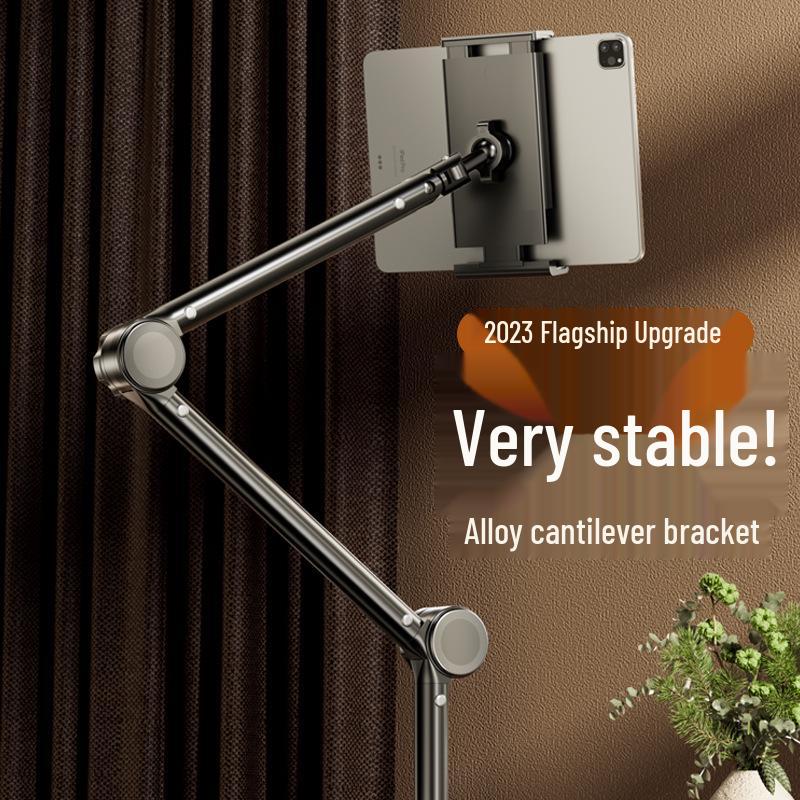 Adjustable iPad and Tablet Bedside Cantilever Stand for Live Streaming & Overhead Shots