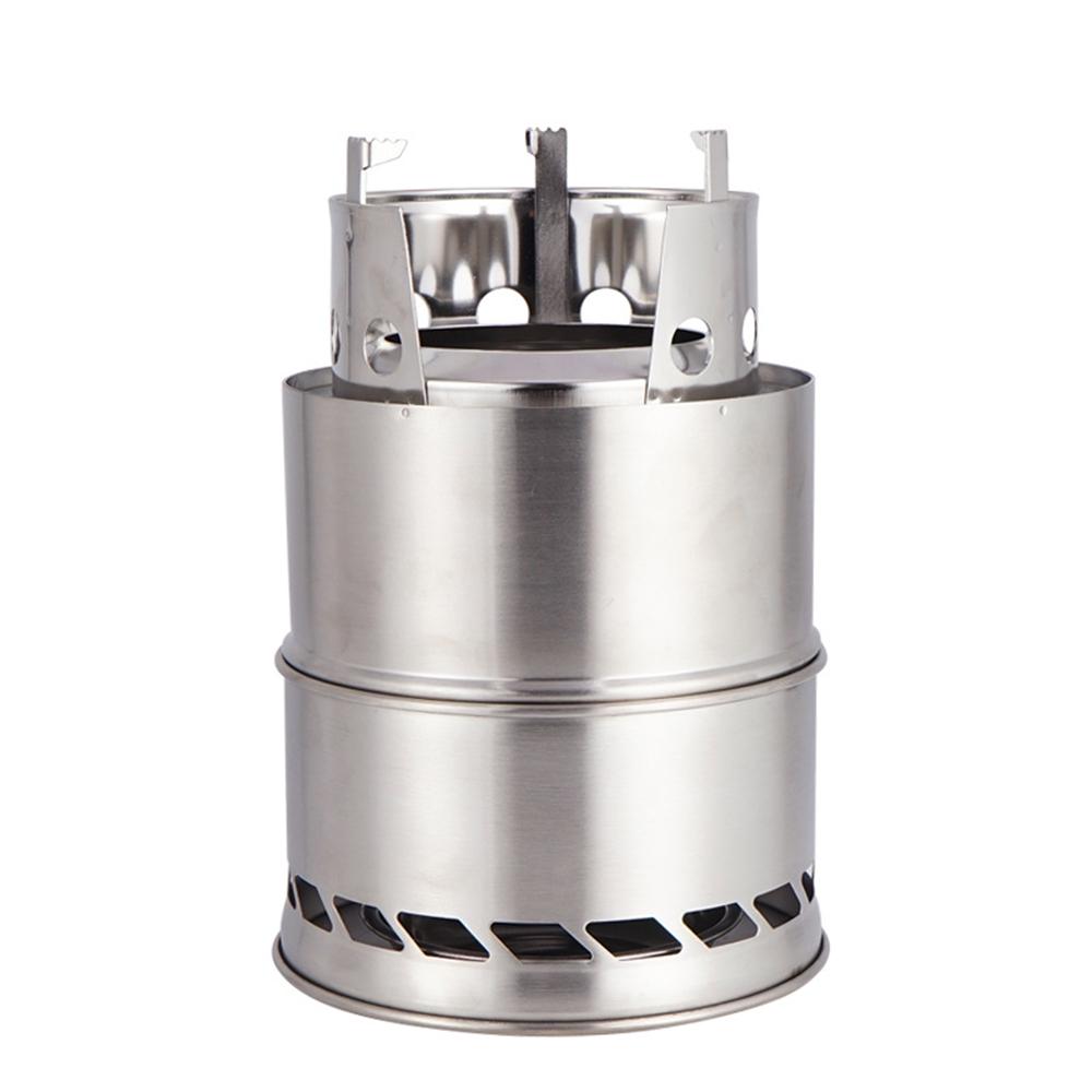 

Portable Camping Stove Mini Wood Burning Camp Stove for Backpacking Hiking Traveling Survival Cooking Stove with Carry Bag