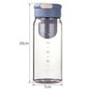 Clear Body Sport Water Bottle 650ml Tea Strainer Bottle Handy Plastic Water Bottle  Daily Use