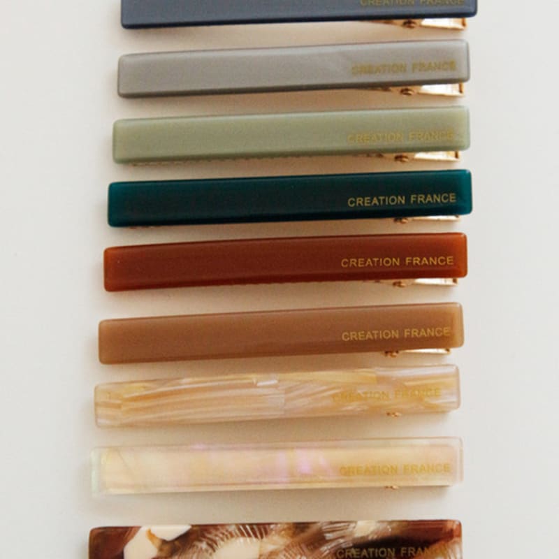 

J.Lauren France Straight Side Point Hair Clip H0895 turquoise