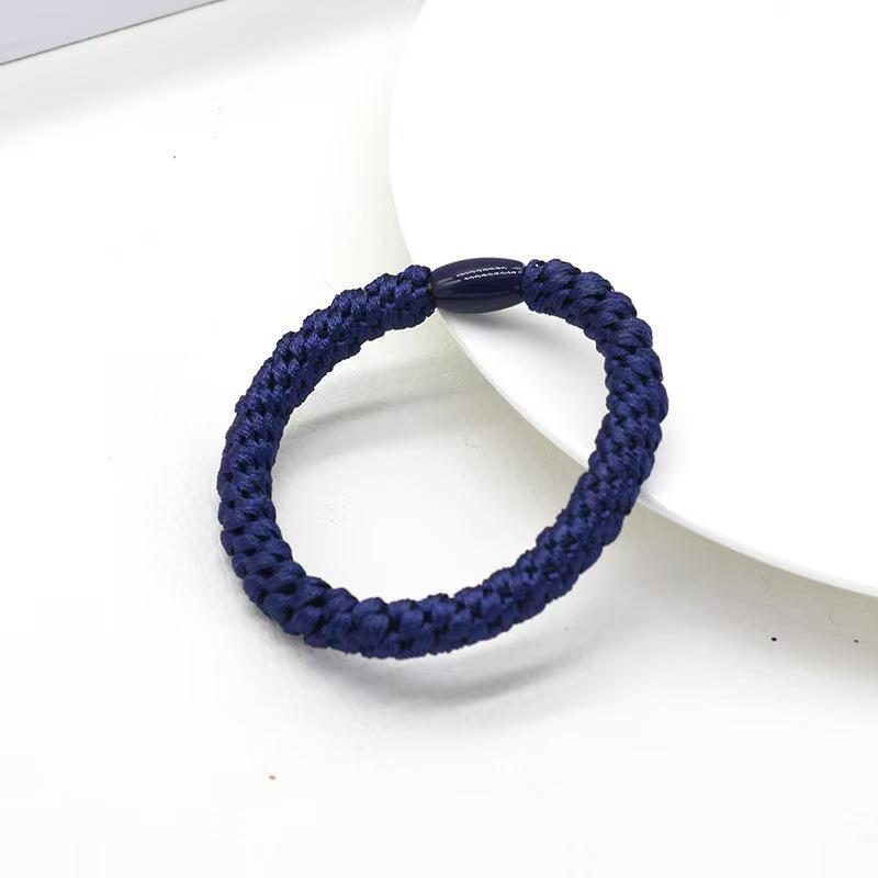 High-Elastic Embroidery Thread Hair Tie for Women - Twisted Ponytail Holder