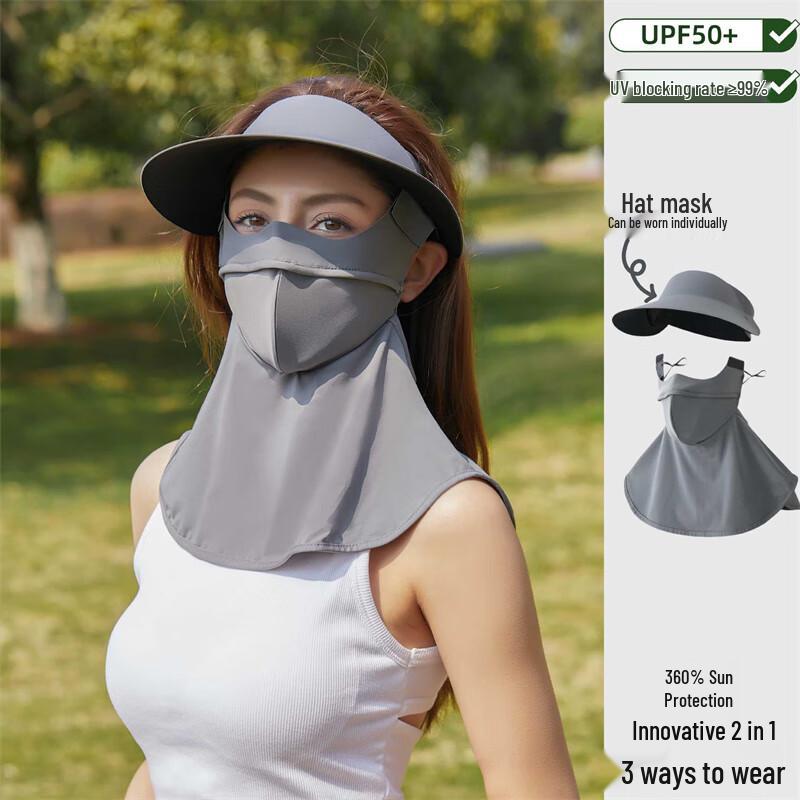 Women s Ice Silk UV Protection Full Face Mask 38