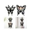 Butterfly Shaped Decorative Stand Fashionable Wall Shelf with Large Capacity Wood Jewelry and Perfumes Storage Rack