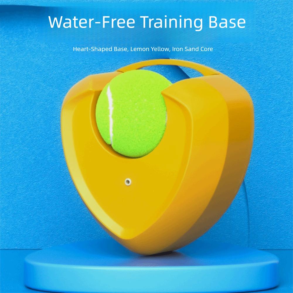 

Heart-shaped Tennis Trainer High Rebound Tennis Practice Device Base Professional Yellow