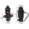 Tomada de Reboque de 12V com 3 Pinos Conector de Plugue Plano Plástico Conector de Cabo para Carro Europeu Tomada Plugue de Alimentação para Reboque Caminhão