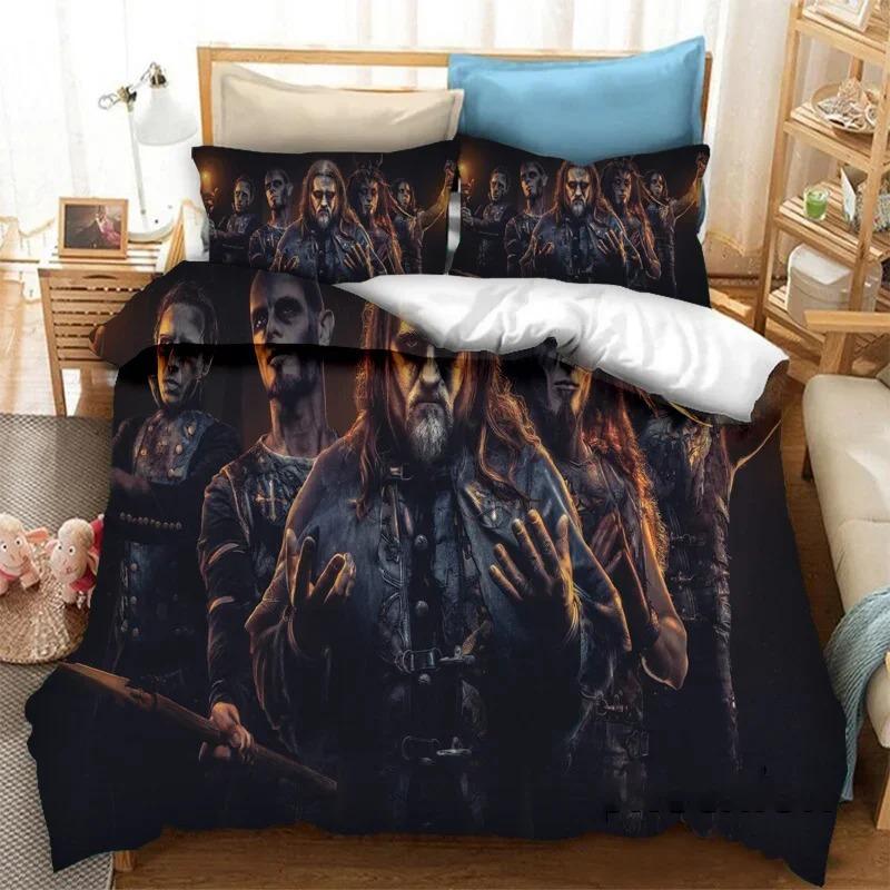 3D Printed Powerwolf Bedding Set Pillowcase Band Duvet Cover Double Twin Full Queen King Adult Kids Bedclothes Quilt Cover