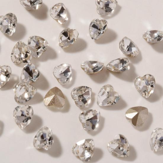 Ornamenti per Unghie Grandi Decorazioni Multiuso per Nail Art con Cristalli Finti Effetto 3D Decorazioni per Unghie a Cuore Ciondoli per Unghie Ornamenti per Unghie per Ragazza