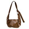 Retro Soft Skin Pleated Dumpling Bag Laid-back Style Casual and Versatile Commuter Single-shoulder Crossbody Bag