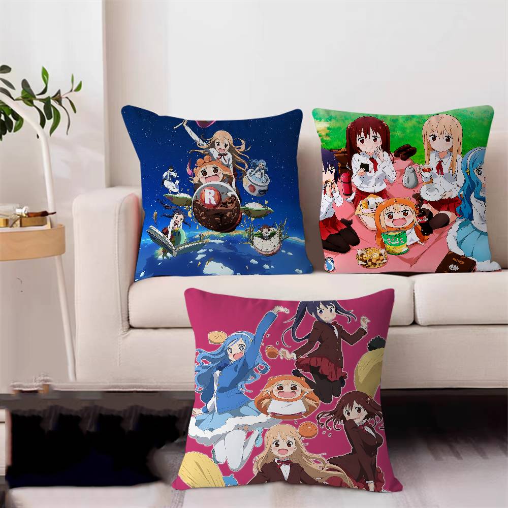 Anime H-Himouto Umaru-chan Kissenbezug Zoll Bauernhaus Dekor Heim Überwurfskissenbezüge für Couch Dekorationen