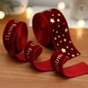 Velvet Fabric Wired Velvet Ribbon 2.5CM*2M Festive Ribbon Gift Wrapping Ribbon  Scene Decoration