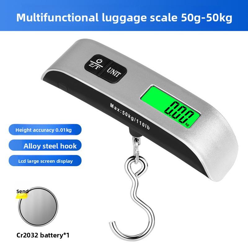 50KG Mini Hanging Scale Portable Luggage Scale, Hook Style, Digital Travel Scale for Bags and Packages