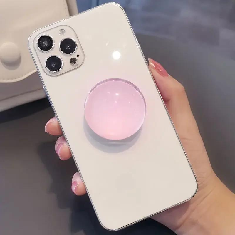 

Popular Crystal Finger Stands Socket for Phone Universal Holder Flexible Fold Bracket Expansion Cellphone Stand Lazy Korea Style