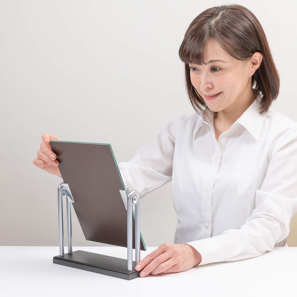 HORIUCHI MIRROR [Tabletop mirror for easy makeup application] Adjustable angle, Made in Japan, M size