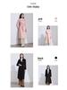 Hepburn Style Double-Breasted Wool Coat for Women - Autumn/Winter French Mid-Length Design