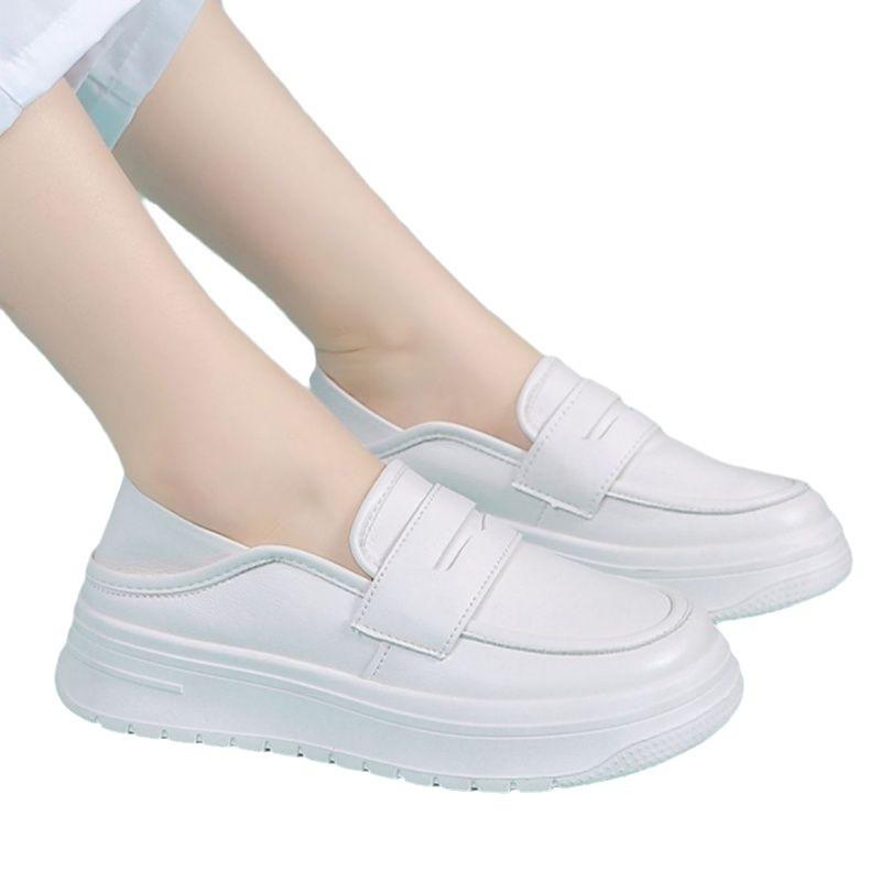 Internet Celebrity White Nurse Shoes Women's Soft Sole Breathable Deodorant Non-slip 2025 Summer New Fashion Medical Work Shoes