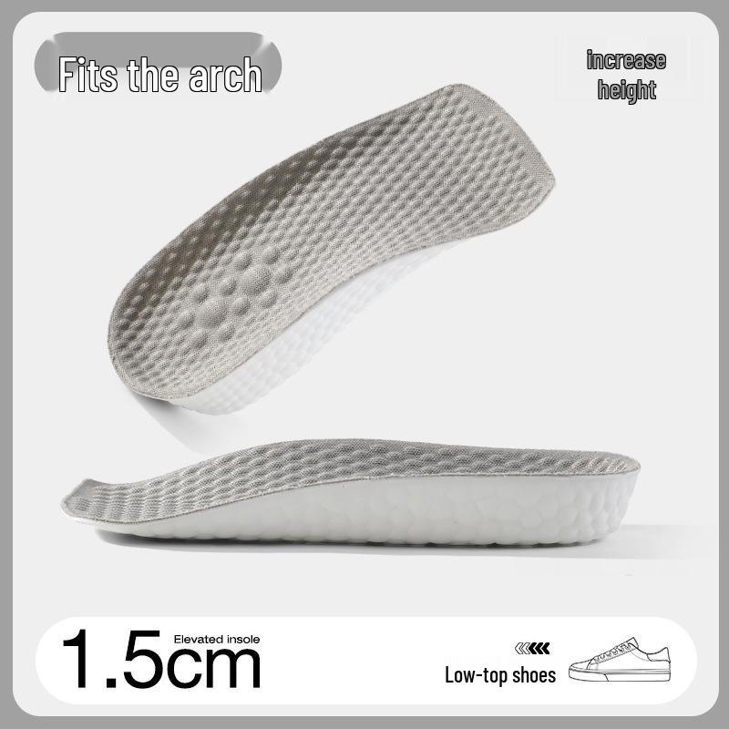 7-Minute Height-Increasing Insoles: Women s & Men s Invisible, Breathable, Sweat-Absorbing, Antibacterial, Anti-Odor PU Sports Shoes