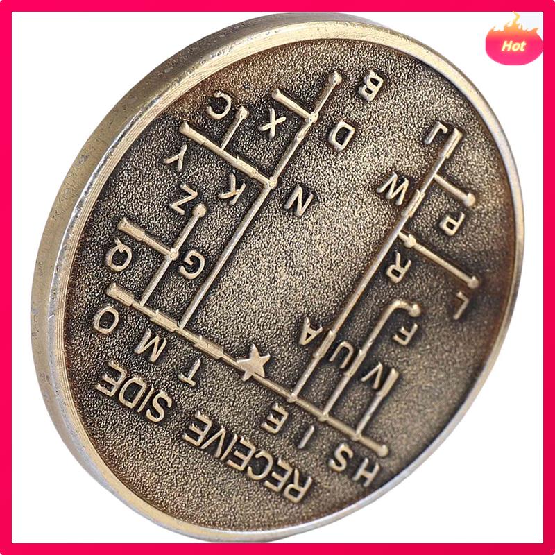 CW Morse Code Commemorative Coins CW Training Coin Morse Code Training Coin For Novice Radio Enthusiasts