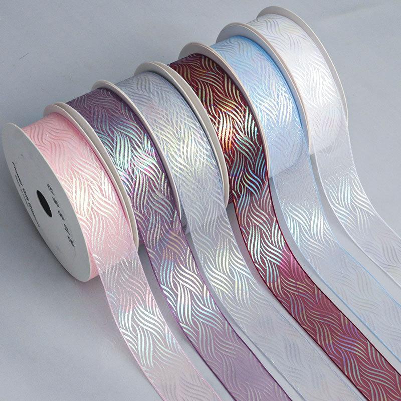 Elegant and Exquisite Transparent Ribbon Wedding Gift Ribbon Handmade DIY Flower Package Decoration Material Floral Ribbon Crafts Making Ribbons